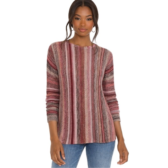 Chaps Sweaters - CHAPS Multicolor Striped Linen Blend Knit Sweater Women's Size Large